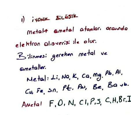 iyonik ve kovalent bağlı bileşiklerin özellikleri
